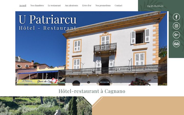 Screenshot of hotelcapcorse.fr