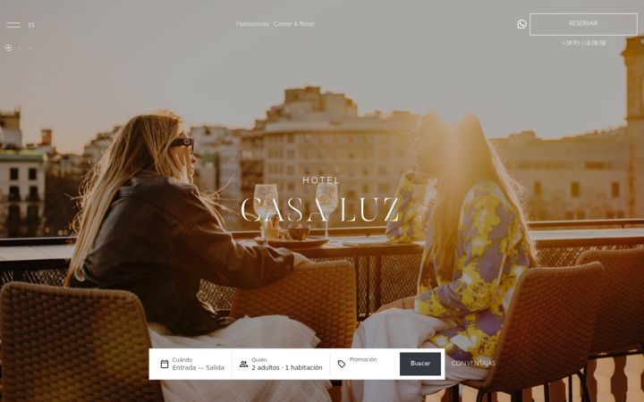 Képernyőkép: hotelcasaluz.com