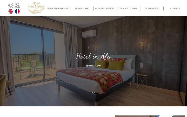 Screenshot of hotelcasamatteu.com