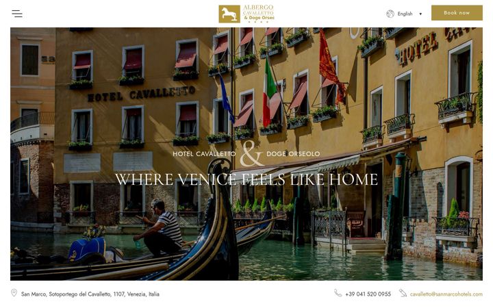 Screenshot of hotelcavallettovenice.com