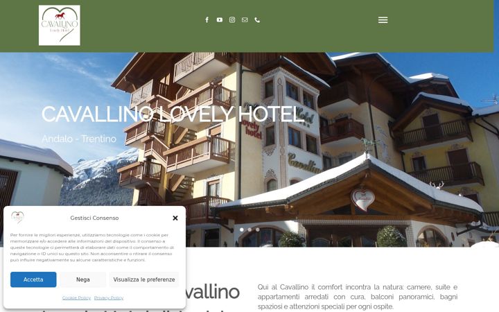 Screenshot of hotelcavallino.eu