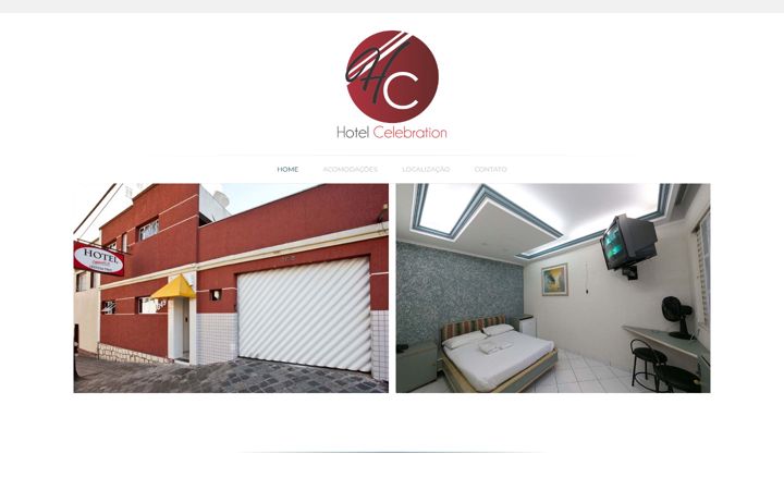 Screenshot of hotelcelebration.com.br