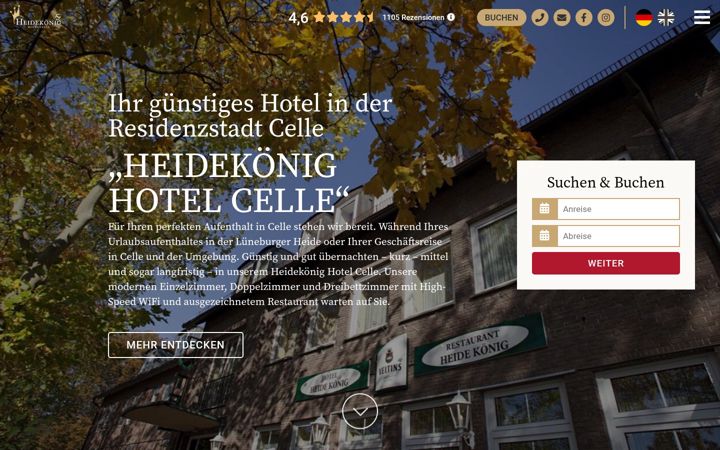Screenshot of hotelcelle.de