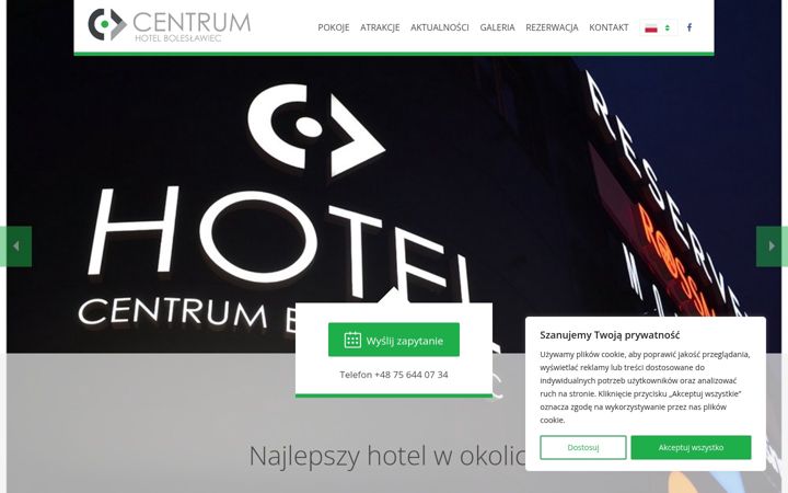 Screenshot of hotelcentrum.info