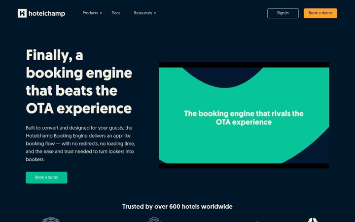 Screenshot of hotelchamp.com