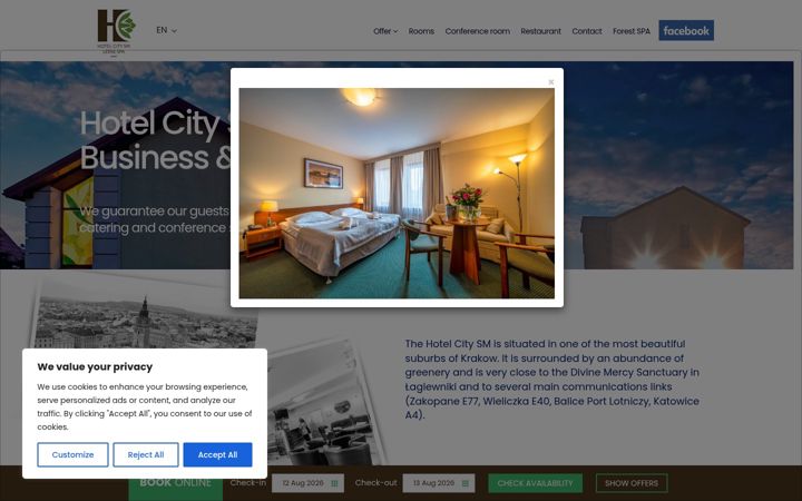 Screenshot of hotelcity.pl