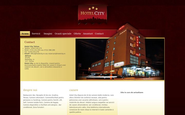 Screenshot of hotelcity.ro