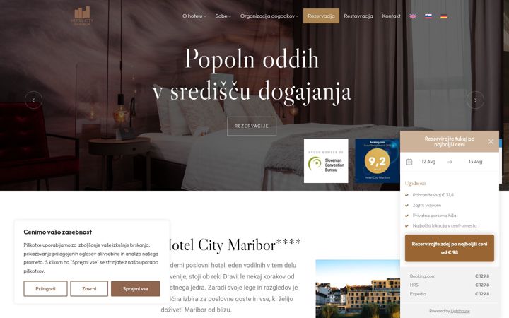 Screenshot von hotelcitymb.si