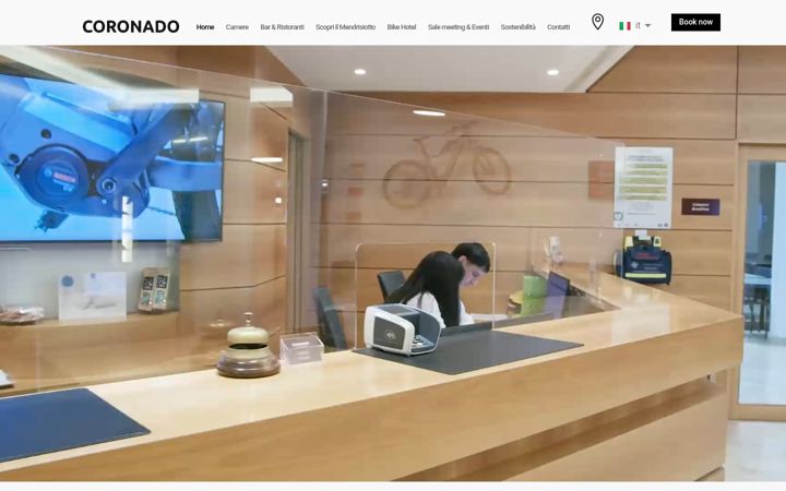 Screenshot van hotelcoronado.ch
