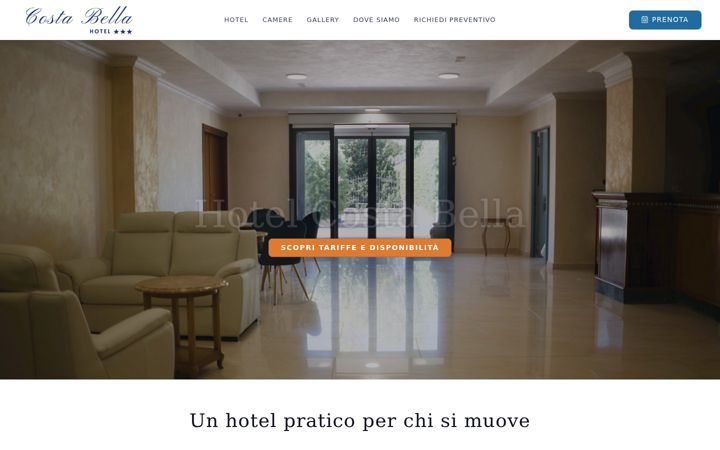 Screenshot of hotelcostabella.net