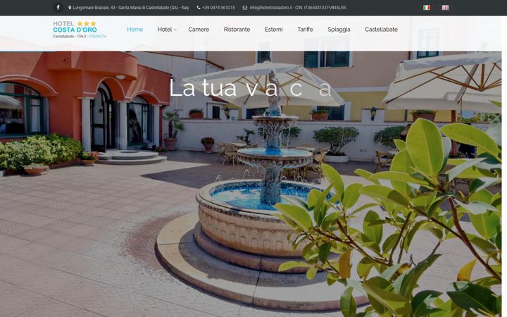 Screenshot of hotelcostadoro.it