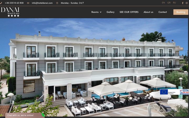 Screenshot of hoteldanai.com