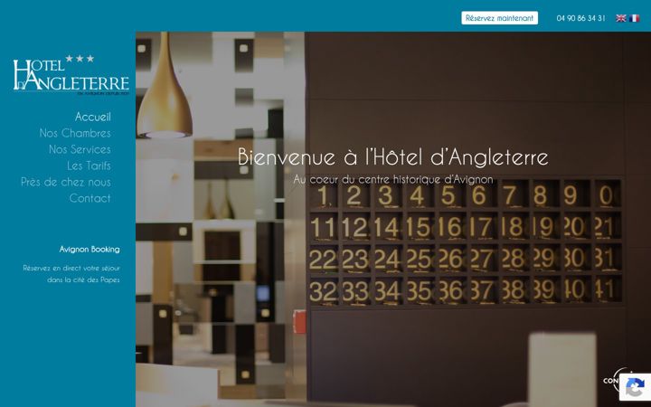 Screenshot of hoteldangleterre.fr