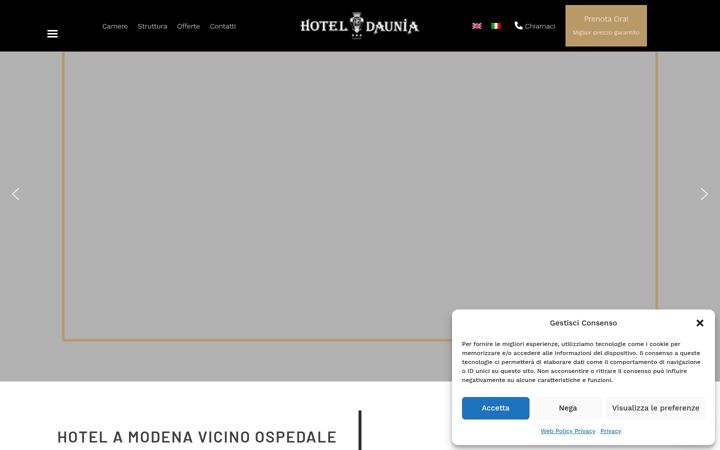 Screenshot of hoteldaunia.it