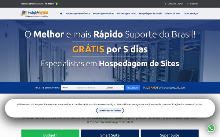 Screenshot of hoteldaweb.com.br