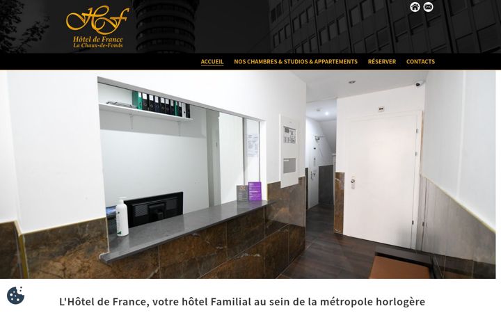 Screenshot of hoteldefrance.ch