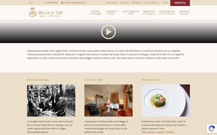 Screenshot of hoteldelaville.com