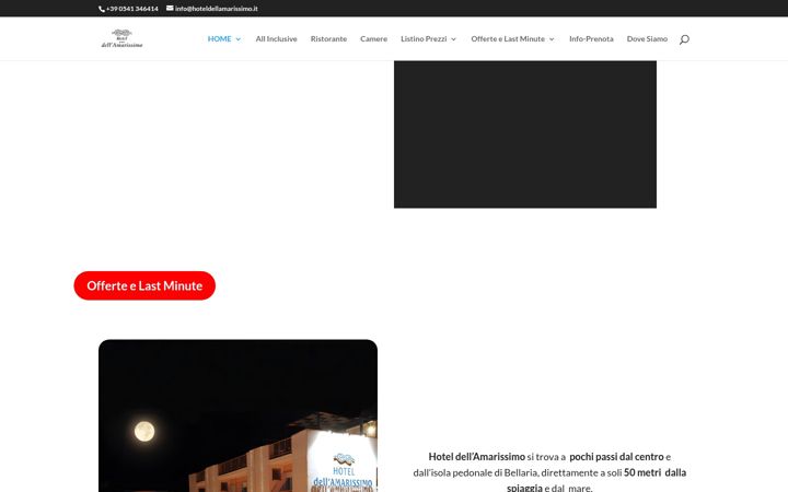 Screenshot of hoteldellamarissimo.it