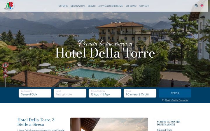Screenshot of hoteldellatorrestresa.it
