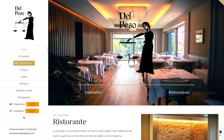 Screenshot of hoteldelpeso.it