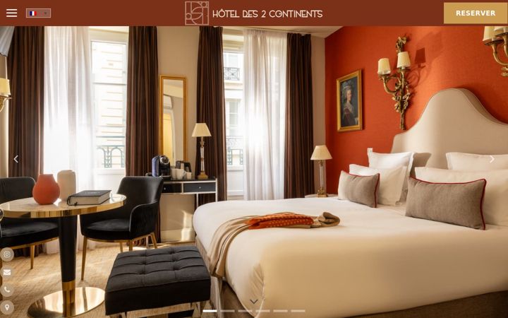 Screenshot of hoteldes2continents.com