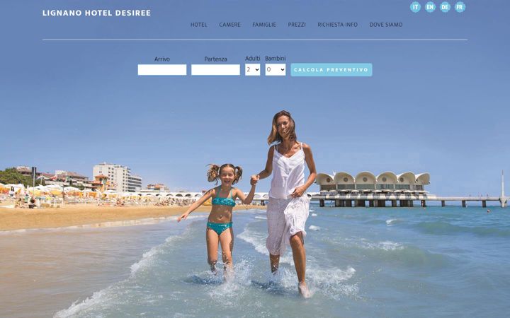 Screenshot of hoteldesiree.it