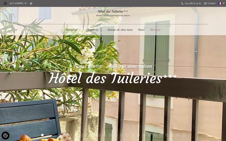 Screenshot of hoteldestuileries.com
