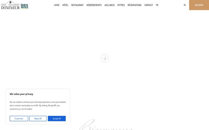 Screenshot of hoteldimmer.com