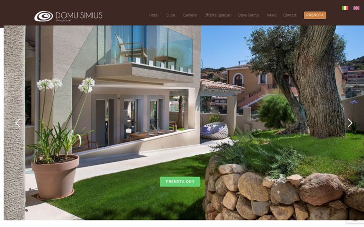 Screenshot of hoteldomusimius.it