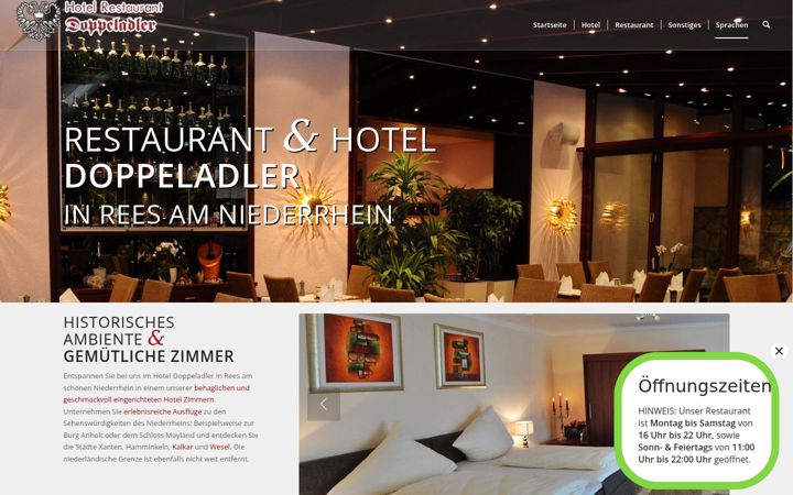 Screenshot of hoteldoppeladler.de