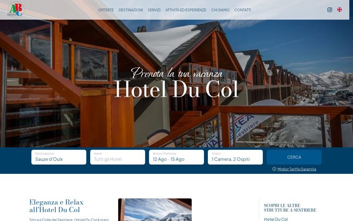 Screenshot of hotelducol.com