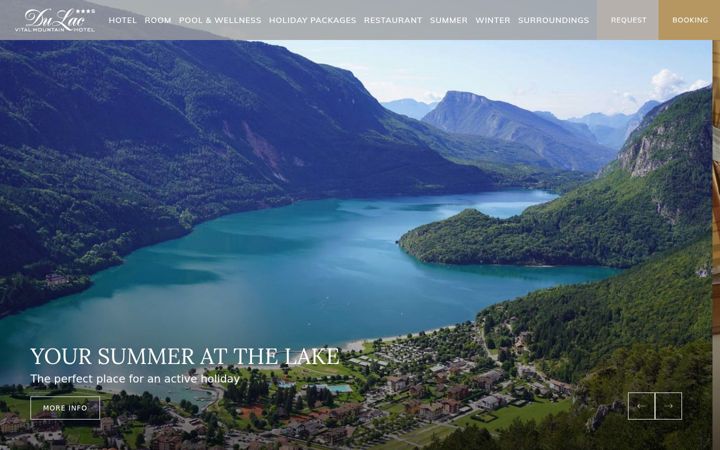 Screenshot of hoteldulac.it