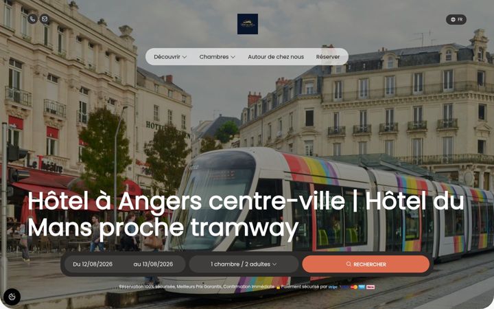 Screenshot of hoteldumans.com