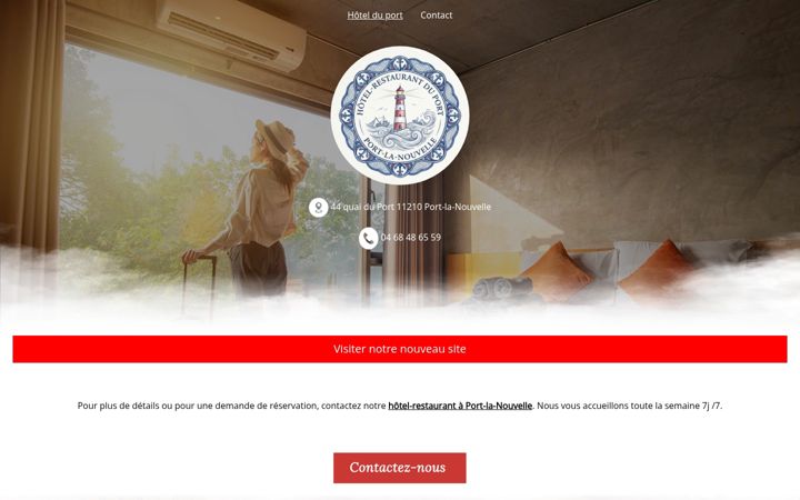 Screenshot of hotelduport-11.fr