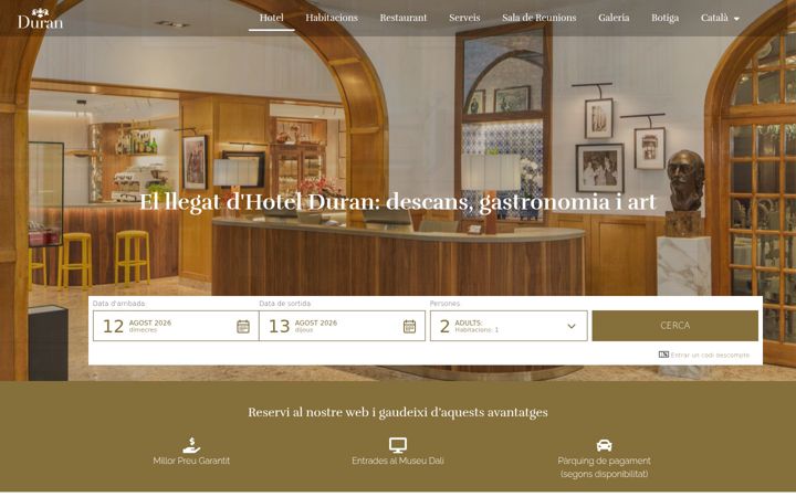 Screenshot of hotelduran.com