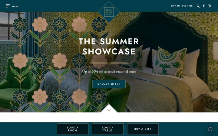 Screenshot of hotelduvin.com