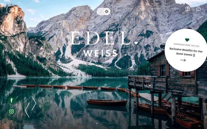 Screenshot of hoteledelweiss.info