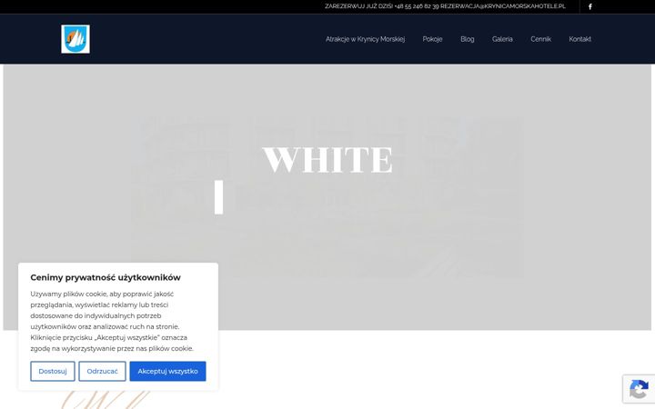 Screenshot of hotelekrynicamorska.pl