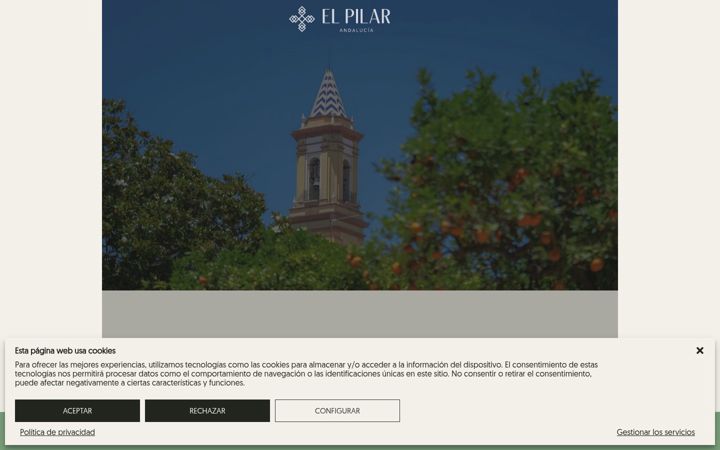 Screenshot of hotelelpilarandalucia.com