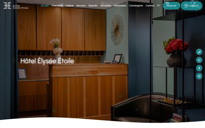 Screenshot of hotelelyseeetoile.fr