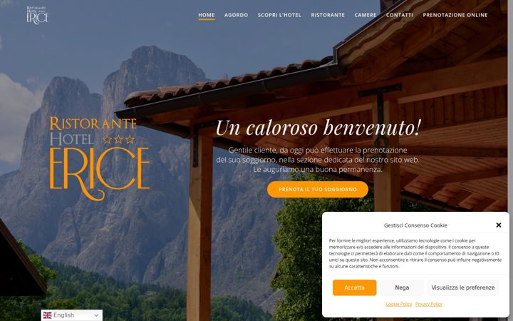 Screenshot of hotelerice.it