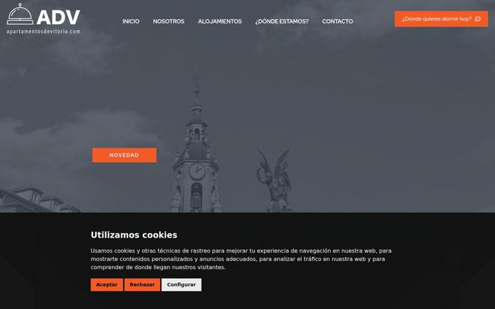 Screenshot of hotelesdevitoria.com