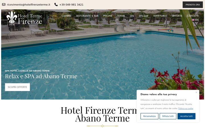Screenshot of hotelfirenzeterme.it