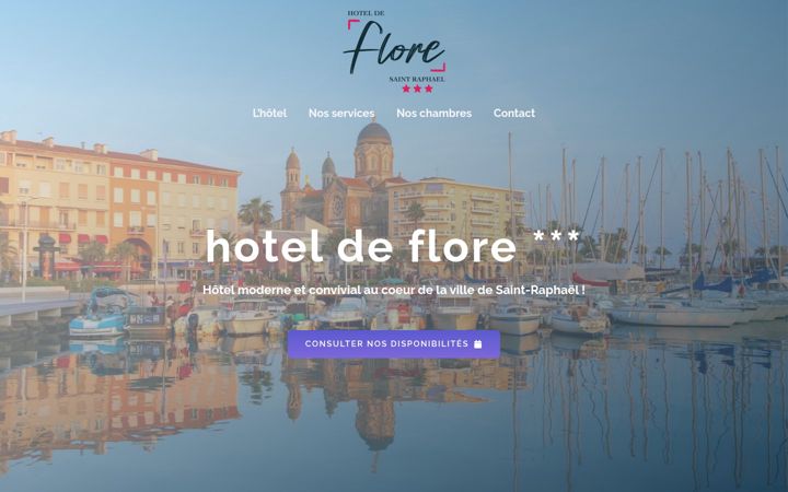 Screenshot of hotelflore83.fr