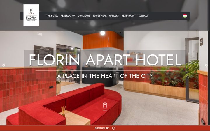 Screenshot of hotelflorin.com