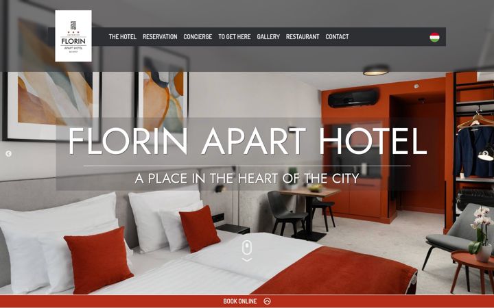 Screenshot of hotelflorin.hu