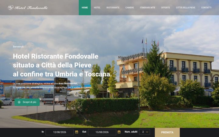 Screenshot of hotelfondovalle.it