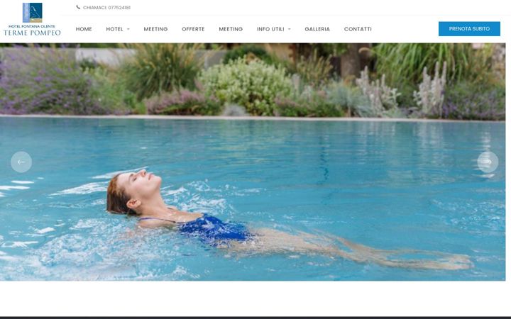Screenshot of hotelfontanaolente.it