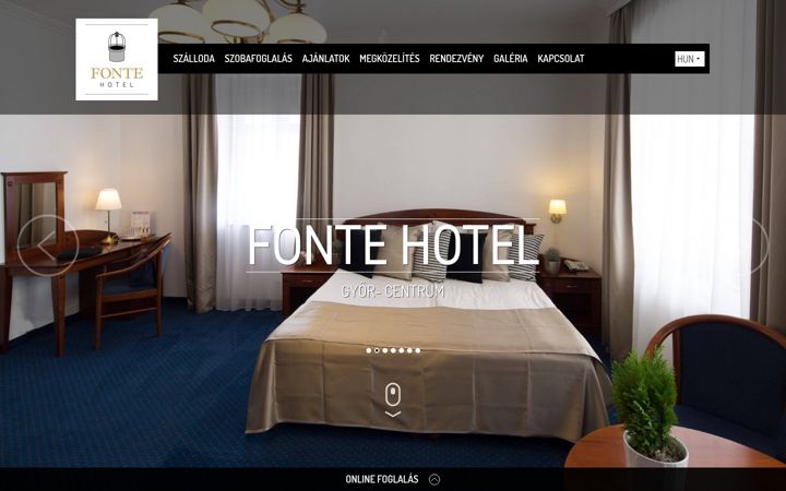 Screenshot of hotelfonte.hu
