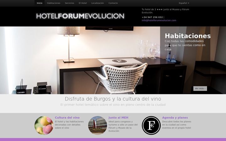 Screenshot of hotelforumevolucion.com